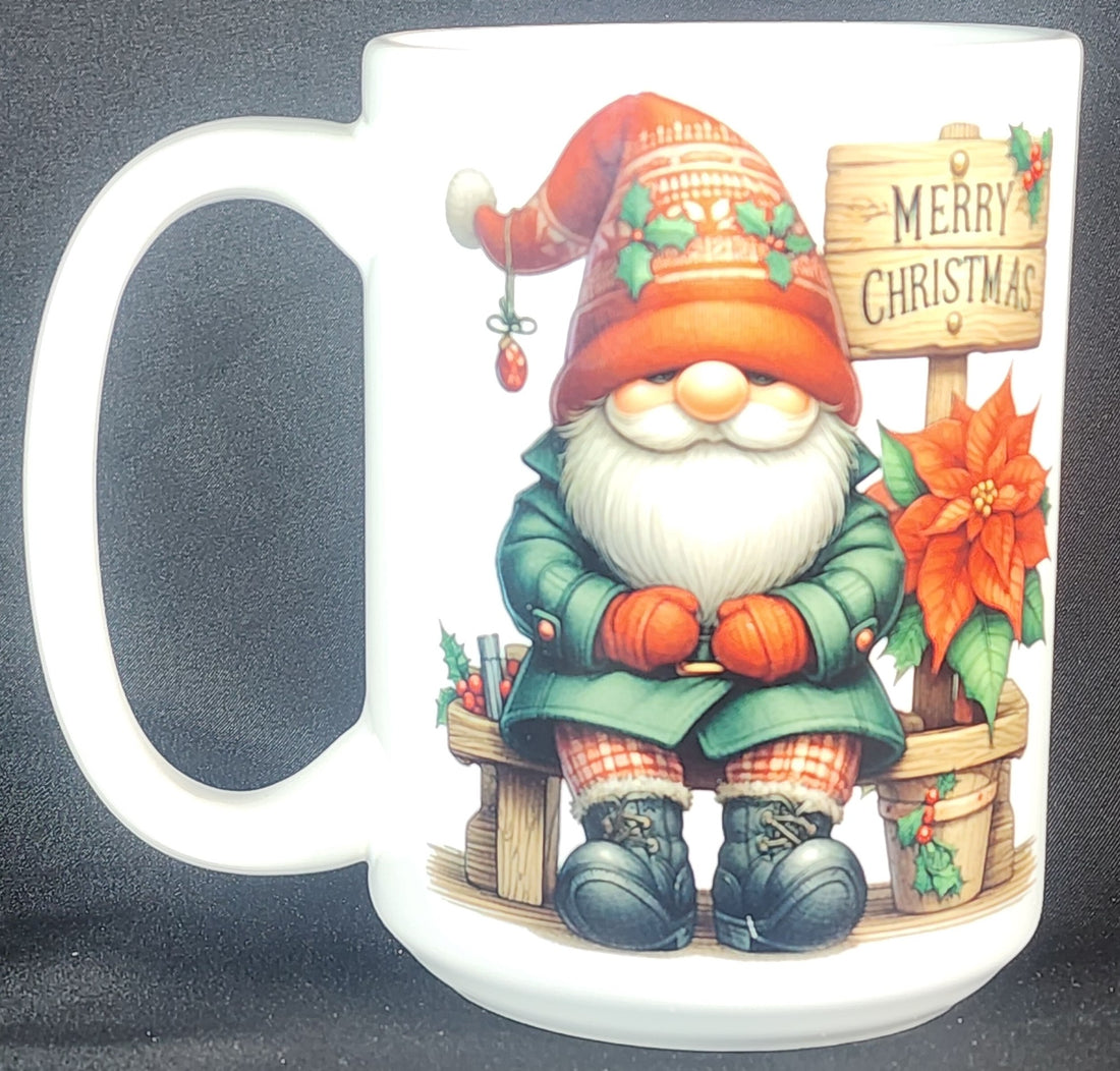 Gnome Christmas 15 oz Mug