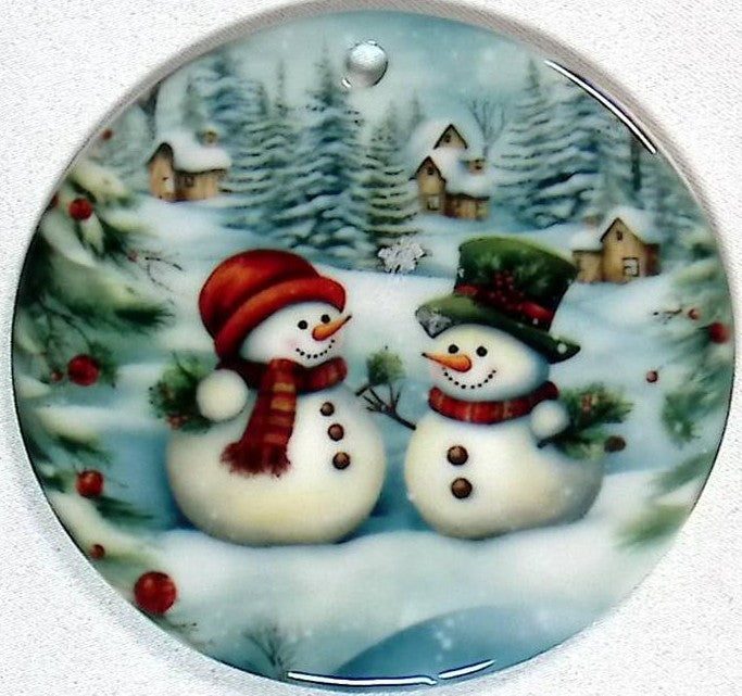 Ceramic Christmas Ornament - 2 Sided