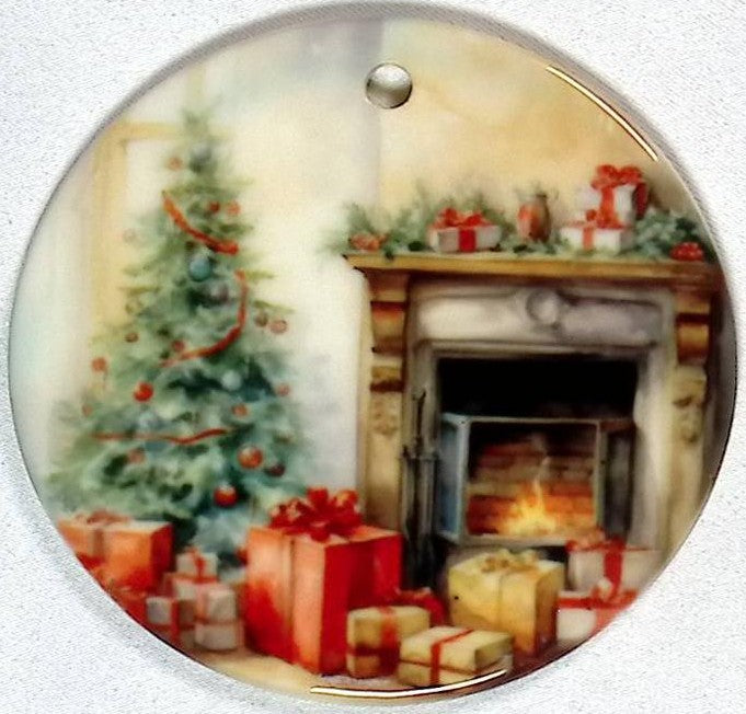 Ceramic Christmas Ornament - 2 Sided