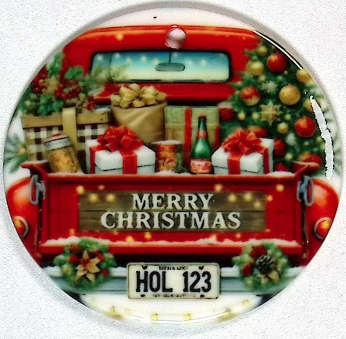 Ceramic Christmas Ornament - 2 Sided
