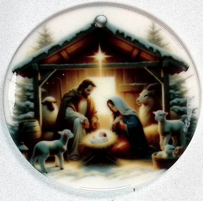 Ceramic Christmas Ornament - 2 Sided
