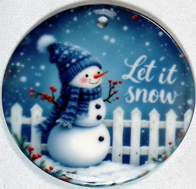 Ceramic Christmas Ornament - 2 Sided