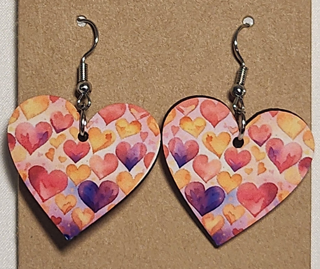 Valentines Heart Earrings - 0007 product photo