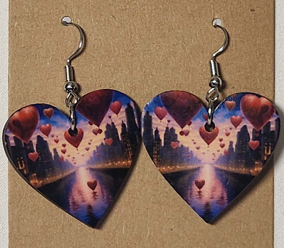 Valentines Heart Earrings - 0024 product photo
