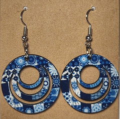 Abstract 3-Ring Earrings - 0005 product photo