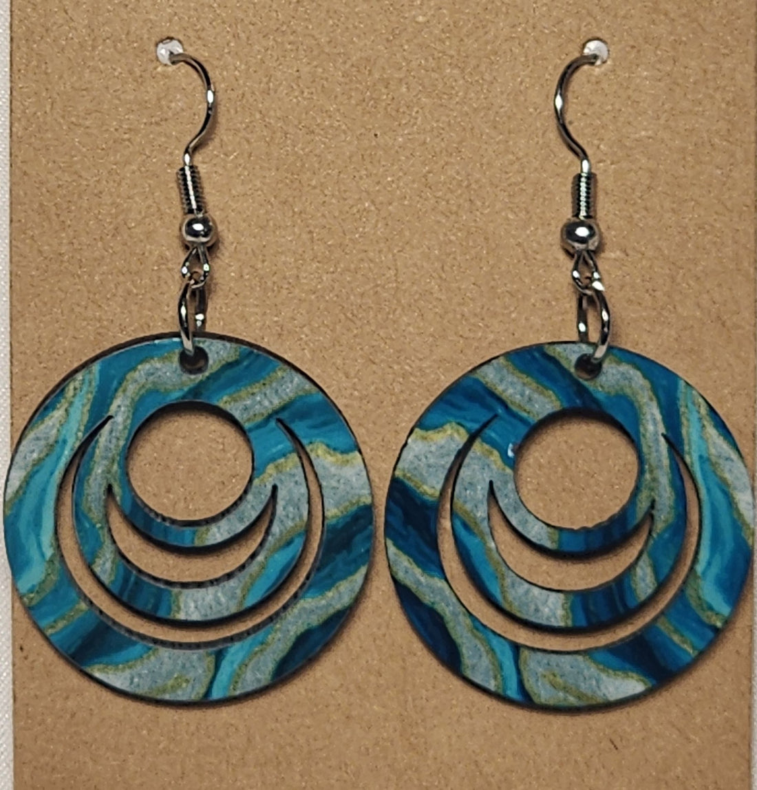Abstract 3-Ring Earrings - 0006 product photo