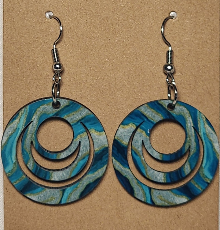 Abstract 3-Ring Earrings - 0006 product photo