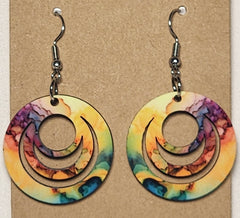 Abstract 3-Ring Earrings - 0008 product photo