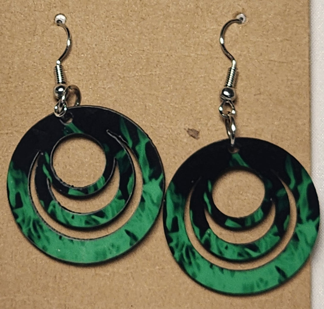 Abstract 3-Ring Earrings - 0009 product photo