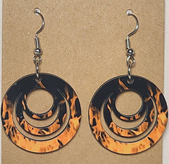 Abstract 3-Ring Earrings - 0010 product photo