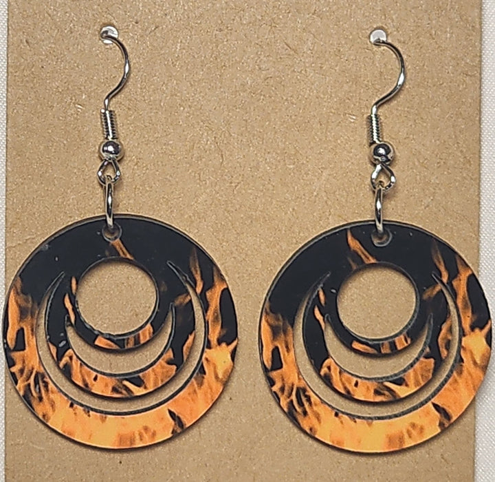 Abstract 3-Ring Earrings - 0010 product photo