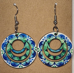 Abstract 3-Ring Earrings - 0013 product photo