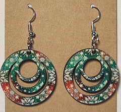 Christmas 3-Ring Earrings - 0002 product photo