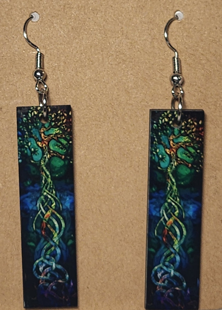St Patricks Strip Earrings - 0002 product photo