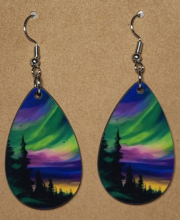 Abstract Teardrop Earrings - 0003 product photo