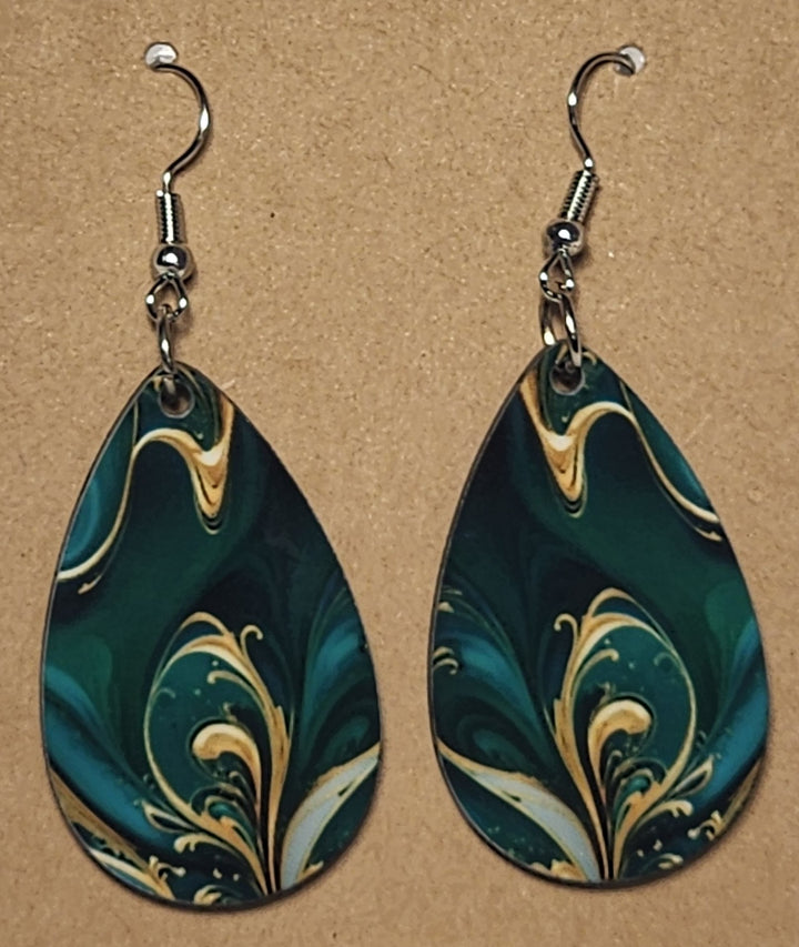 Abstract Teardrop Earrings - 0004 product photo