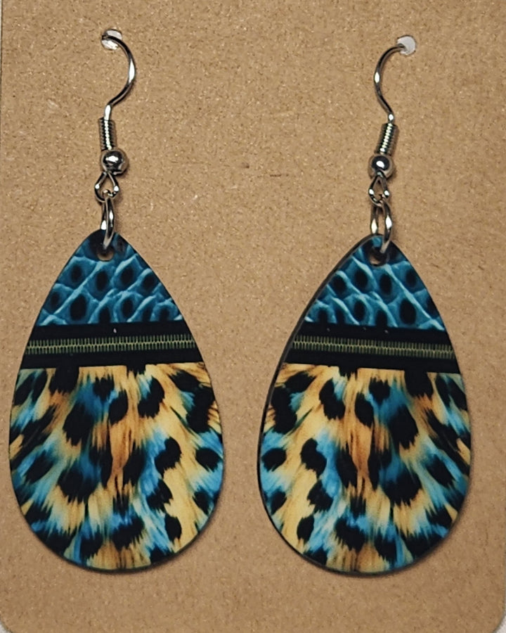 Abstract Teardrop Earrings - 0005 product photo
