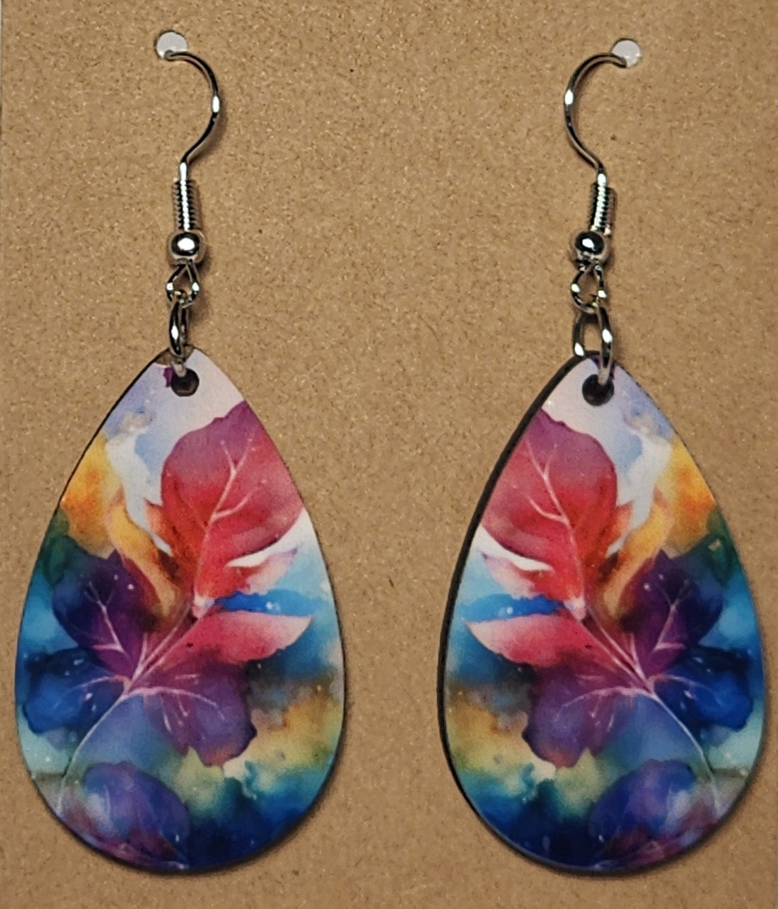 Abstract Teardrop Earrings - 0006 product photo