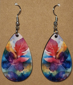 Abstract Teardrop Earrings - 0006 product photo