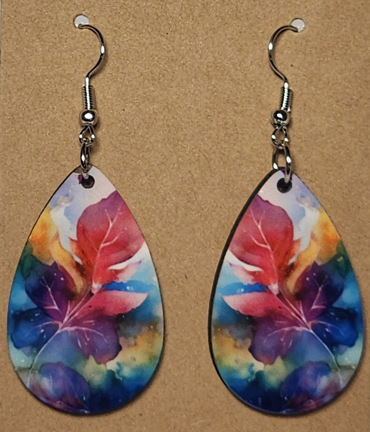 Abstract Teardrop Earrings - 0006 product photo