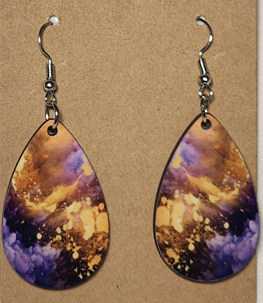 Abstract Teardrop Earrings - 0007 product photo