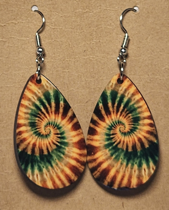Abstract Teardrop Earrings - 0008 product photo