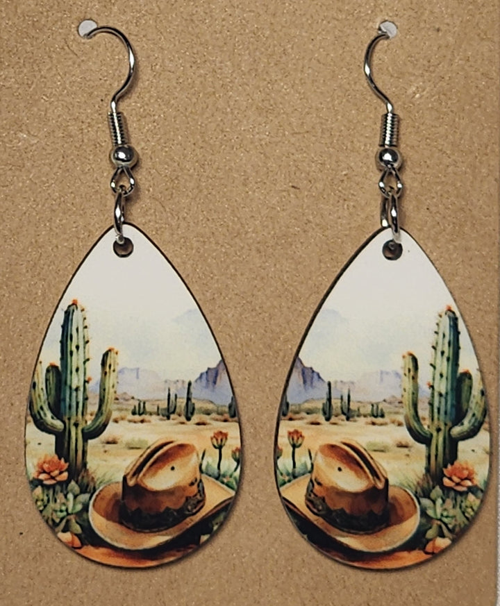Country Teardrop Earrings - 0001 product photo