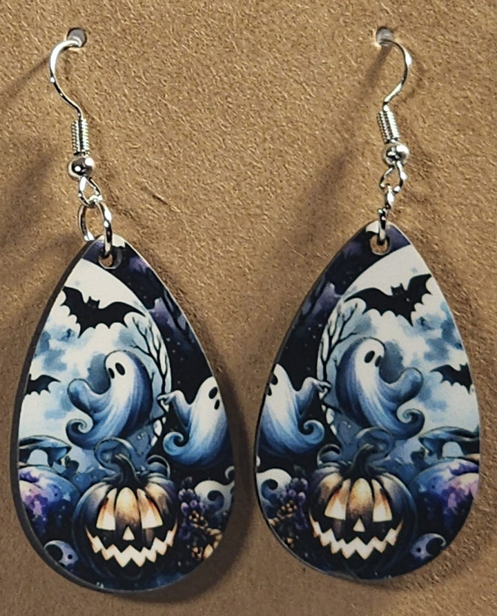Halloween Teardrop Earrings - 0014 product photo