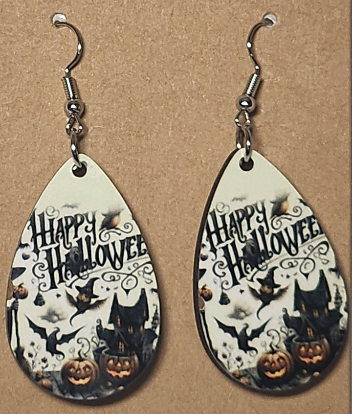 Halloween Teardrop Earrings - 0019 product photo