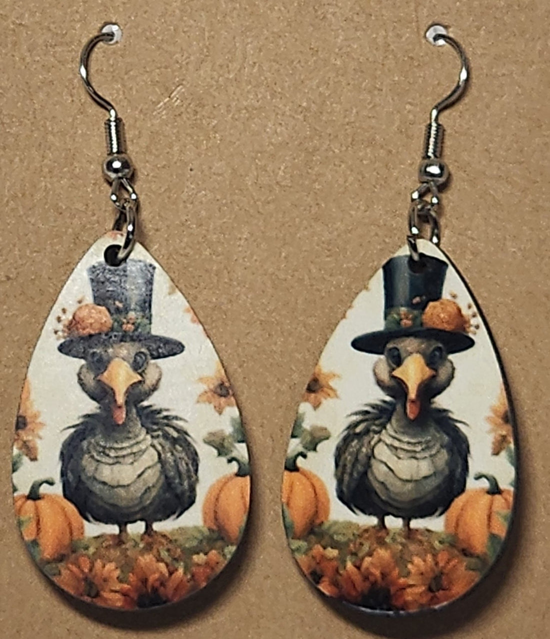 Thanksgiving Teardrop Earrings - 0001 product photo