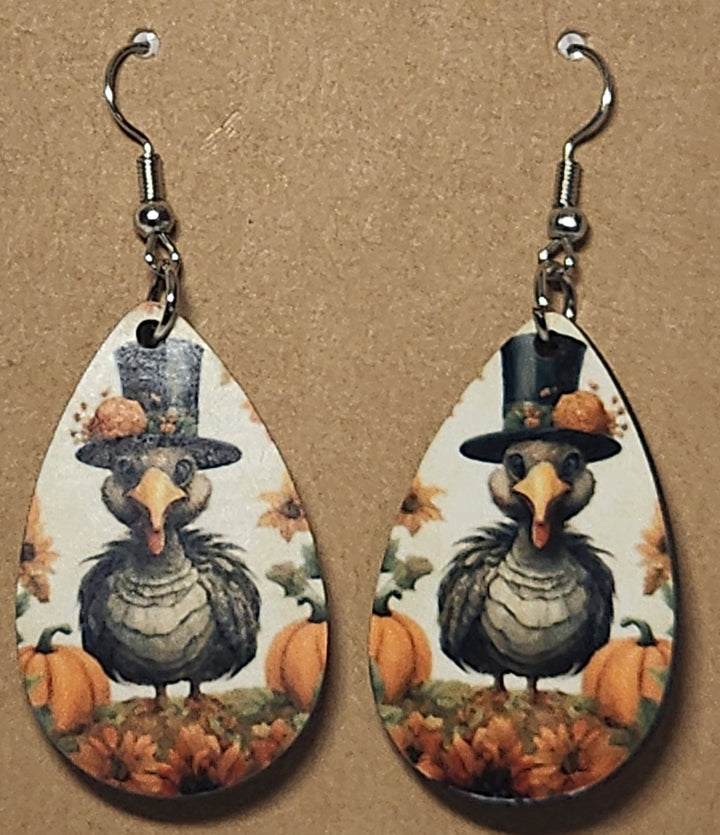 Thanksgiving Teardrop Earrings - 0001 product photo