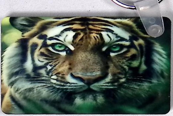 Tiger Rectangular Key Chain