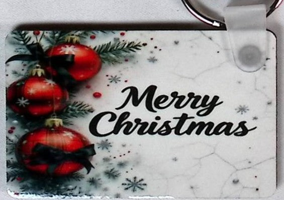 Christmas Ornaments Rectangular Key Chain