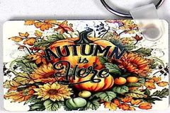 Autumn is Here Rectangular Key Chain
