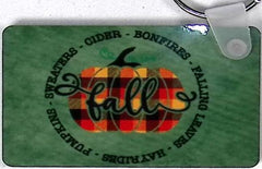 Joys of Fall Rectangular Key Chain