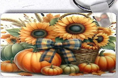 Fall Bouque Rectangular Key Chain