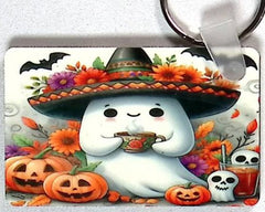 FreindlyGhost Rectangular Key Chain
