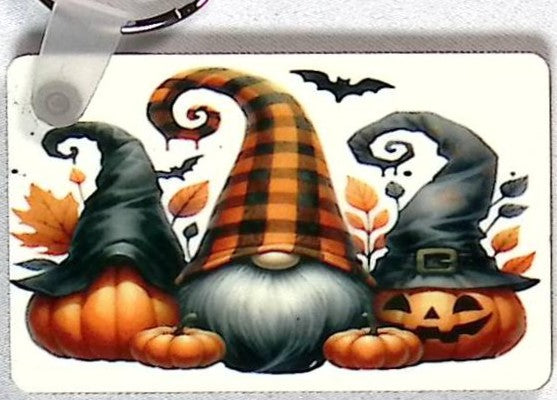 Gnomes Rectangular Key Chain