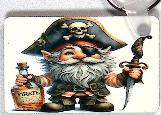 Pirate Gnome Rectangular Key Chain