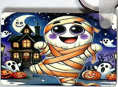 Dancing Ghost Rectangular Key Chain