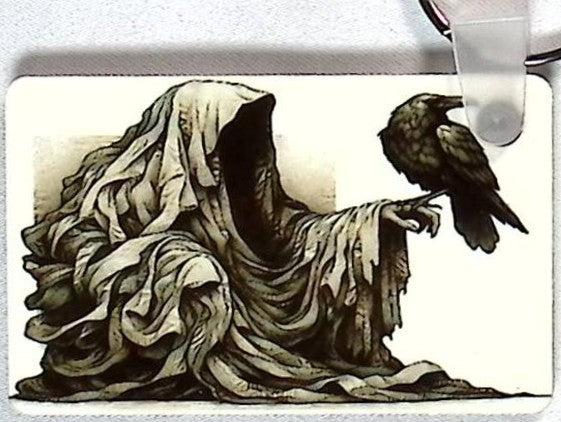 Grim Reaper Rectangular Key Chain