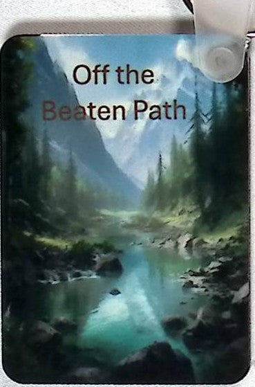 Off the Beaten Path Rectangular Key Chain