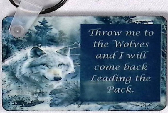 Lead the Pack Rectangular Key Chain