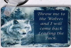 Lead the Pack Rectangular Key Chain