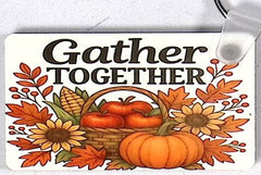 Gather Together Rectangular Key Chain