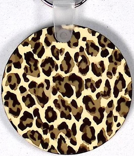 Big Cat Spots Round Key Chain