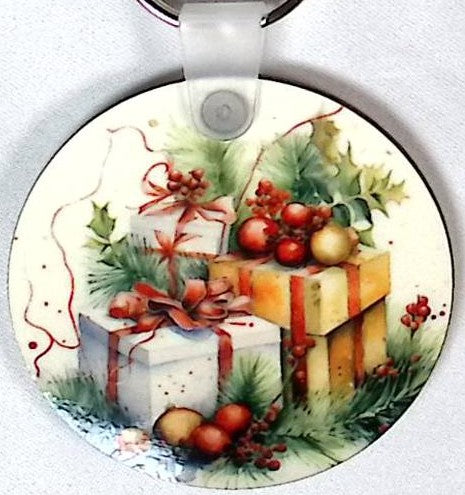 Simple Presents Round Key Chain
