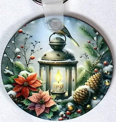Bird Lantern Round Key Chain