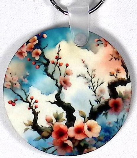Cherry Blossoms Round Key Chin