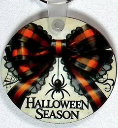 Spider Bow Round Key Chain